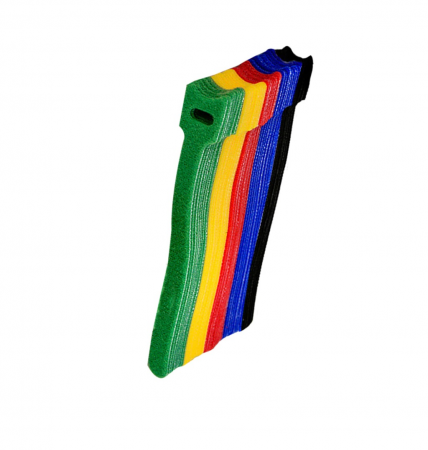 Set 50 banda cu arici Velcro 15cm x 1.2 cm , benzi cu arici multicolore [6]