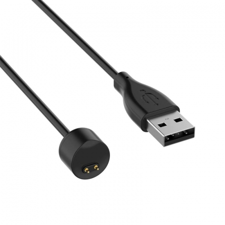 Cablu de incarcare cu magnet pentru bratara fitness xiaomi mi band 5 / Mi Band 6, USB, Negru [5]