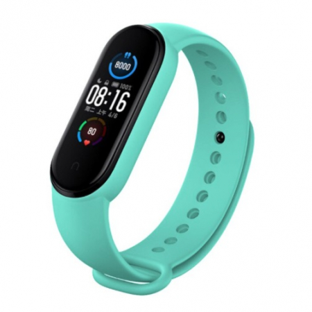 Accesorii bratari fitness - Bratara din silicon, pentru Xiaomi Mi Band 5 6 , Marine Green