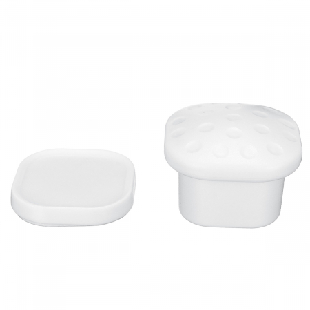 Set 8 protectii magnetice pentru usi de dulapuri si sertare, 2 magneti, Alb [7]
