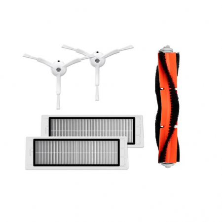 Kit accesorii Xiaomi Roborock S50 S51 S55 S5 Max Mi Vacuum 2 : Filtru 2 buc + Perie tambur + Perie laterala 2 buc [3]