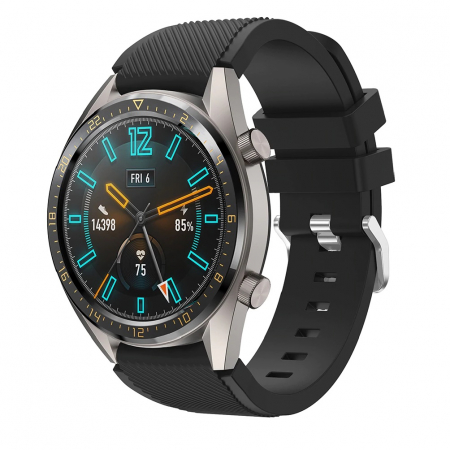 Curea Bratara Quick Release pentru smartwatch Samsung Gear S3 / Frontier , 20 mm , Negru [3]