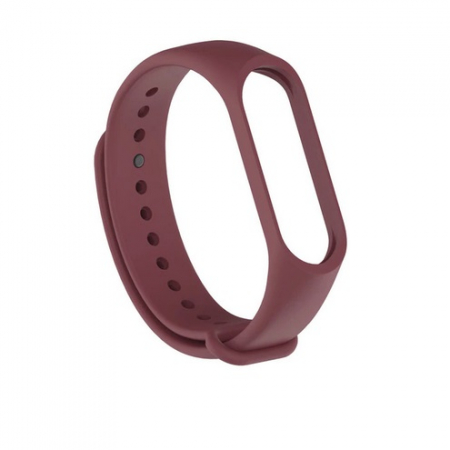 Accesorii bratari fitness - Bratara de schimb din silicon, pentru Xiaomi Mi Band 3 / 4, Red Wine