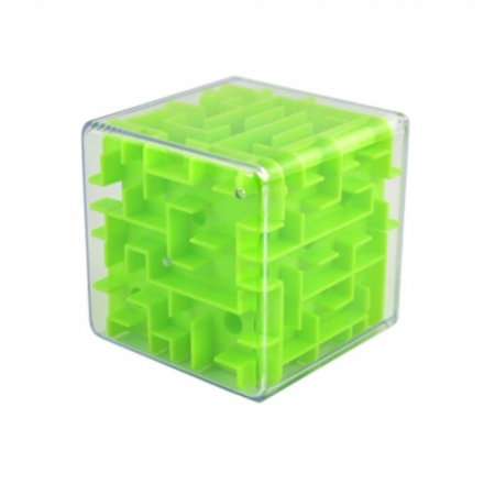 Articole Copii - Joc - Cub labirint cu biluta maze 8 x 8 x 8 cm