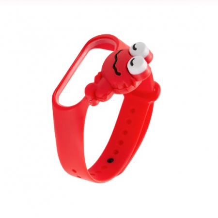 Accesorii bratari fitness - Bratara de schimb din silicon, pentru Xiaomi Mi Band 3 / 4, Broasca Rosu