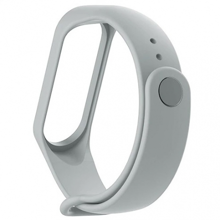 Bratara de schimb din silicon, pentru Xiaomi Mi Band 3 / Mi Band 4, Gri [1]