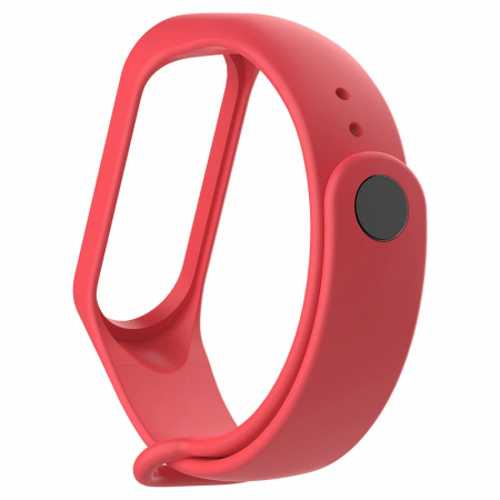 Accesorii bratari fitness - Bratara de schimb din silicon, pentru Xiaomi Mi Band 3 / Mi Band 4, Red / Rosu
