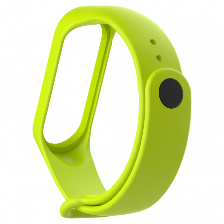 Bratara de schimb din silicon, pentru Xiaomi Mi Band 3 / Mi Band 4, Lemon [1]