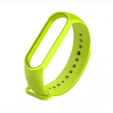 Accesorii bratari fitness - Bratara de schimb din silicon, pentru Xiaomi Mi Band 5, Verde Lemon