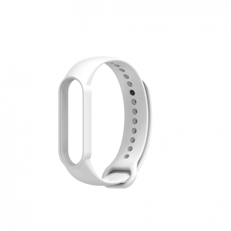 Bratara de schimb din silicon, pentru Xiaomi Mi Band 5 / Mi Band 6, Alb [3]