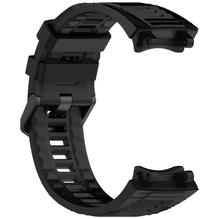 Bratara din silicon compatibil Amazfit T-REX 3 - Negru, PHN Mag [2]
