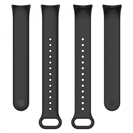 Bratara din silicon cu PIN de Metal, compatibil Xiaomi Mi Band 8/9, PHN Mag, Negru [3]
