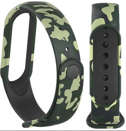 Bratara din silicon, pentru Xiaomi Mi Band 7 Mi band 6 Mi band 5, Army [1]