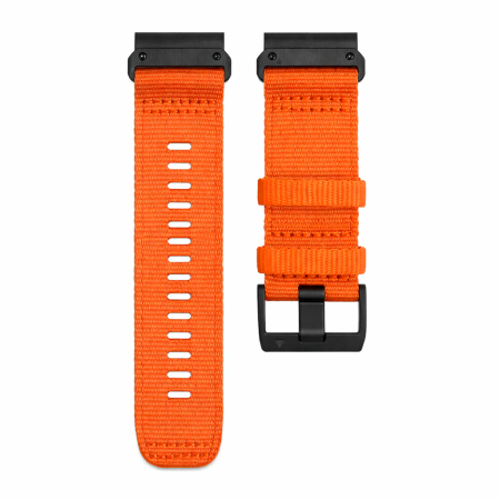Bratara Quick Release 22mm din material textil pentru smartwatch 1:1 Garmin Fenix 5, Fenix 6, Fenix 7, Fenix 6 Pro, Fenix 6 Pro Sapphire Edition, Forerunner 935, Forerunner 945,PHN Mag - Portocaliu [1]