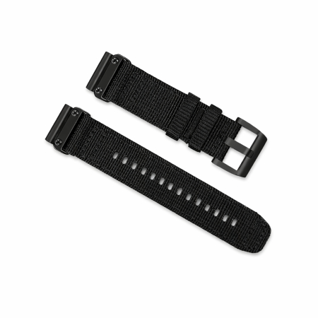 Curea Garmin 26mm - Bratara Quick Release 26mm material textil pentru smartwatch Garmin Fenix 6X / 6x pro/ 5x / 5x Puls / Fenix 3 / 3 HR / 3 sapphire / Fenix 7X/ Fenix 7X PRO/ Tactix Bravo / Descent Mk1, Negru