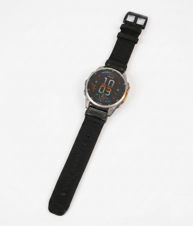 Bratara Quick Release 22mm din material textil pentru smartwatch Garmin Fenix 5, Fenix 6, Fenix 7, Tactix 7, Fenix 6 Pro, Fenix 6 Pro Sapphire Edition, Forerunner 935, Forerunner 945,PHN Mag – Negru [1]