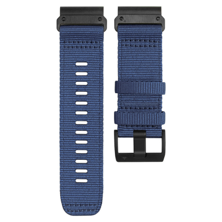 Bratara Quick Release 26mm din material textil pentru smartwatch 1:1 Garmin Fenix 6X / 6x pro solar/ 5x / 5x Puls / Fenix 3 / 3 HR / 3 sapphire / Fenix 7X/ Fenix 7X PRO/ Quaitx3 / Tactix , Albastru [1]