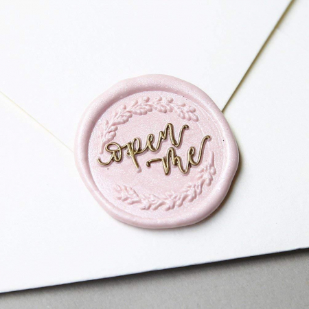 Ceara Roz mat pastelat pentru sigilii invitatie nunta botez - 100 buc/pachet [1]