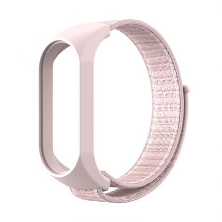 Mi band 7 - Curea Bratara Fitness compatibil Xiaomi Mi Band 7, PHN Mag, din material textil cu arici rezistenta la apa, Roz