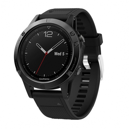 Curea Bratara Quick Release pentru smartwatch Garmin Fenix 5, 5S , Fenix 6, Fenix 6 Pro, Fenix 6 Pro Sapphire Edition, Forerunner 935, Forerunner 945, 22 mm , Negru cu surubelnita inclusa [1]