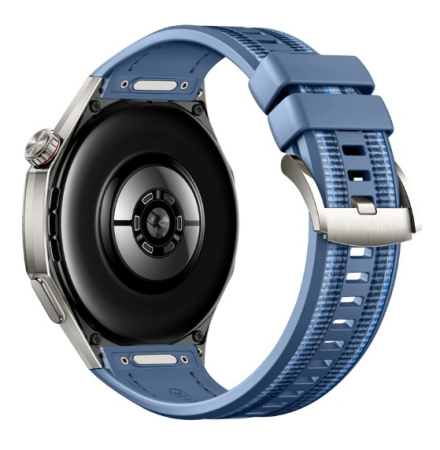 Huawei Watch GT - Curea Ceas pentru Huawei Watch GT6 Pro, 22mm Silicon cu Insertie Textila Albastru / Blue, Hibrida, 46mm