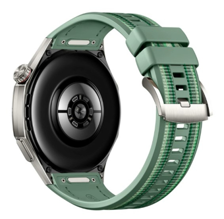 Compatibil 22 mm - Samsung / Xiaomi / Huawei / Amazfit / Universal - Curea Ceas pentru Huawei Watch GT6 Pro, 22mm Silicon cu Insertie Textila Verde/Greens, Hibrida, 46mm