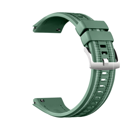 Curea Ceas pentru Huawei Watch GT6 Pro, 22mm Silicon cu Insertie Textila Verde/Greens, Hibrida, 46mm [1]