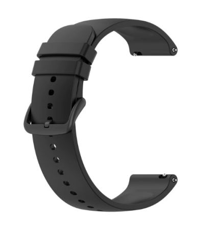 Amazfit GTR - Curea compatibila Amazfit GTR 3, Amazfit GTR 3 PRO, Amazfit GTR 4, Amazfit GTR 2, Amazfit BIP5, 22 mm, silicon, Quick Release, Negru