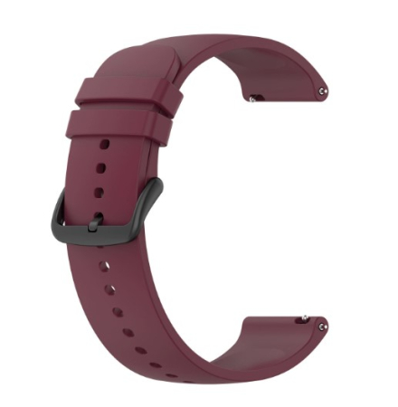 Amazfit GTR - Curea compatibila Amazfit GTR 3, Amazfit GTR 3 PRO, Amazfit GTR 4, Amazfit GTR 2, Amazfit BIP5, 22 mm, silicon, Quick Release, Burgundi