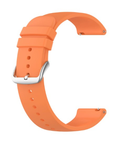 Amazfit GTR - Curea compatibila Amazfit GTR 3, Amazfit GTR 3 PRO, Amazfit GTR 4, Amazfit GTR 2, Amazfit BIP5, 22 mm, silicon, Quick Release, Portocaliu