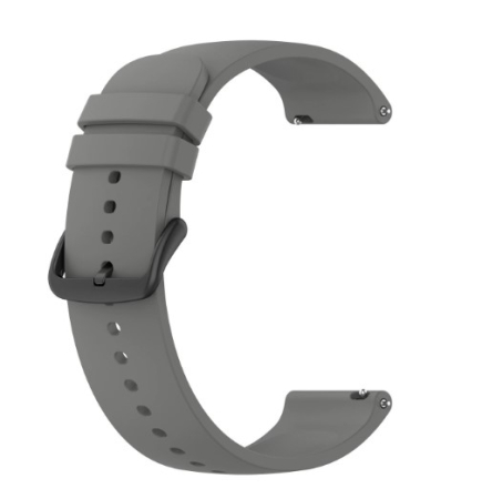 Amazfit GTR - Curea compatibila Amazfit GTR 3, Amazfit GTR 3 PRO, Amazfit GTR 4, Amazfit GTR 2, Amazfit BIP5, 22 mm, silicon, Quick Release, Gri
