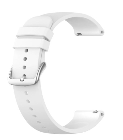 Amazfit GTR - Curea compatibila Amazfit GTR 3, Amazfit GTR 3 PRO, Amazfit GTR 4, Amazfit GTR 2, Amazfit BIP5, 22 mm, silicon, Quick Release, Alb