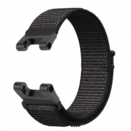 Accesorii Smartwatch - Curea compatibila Amazfit T-REX, din material textil cu arici, Negru, Quick Release