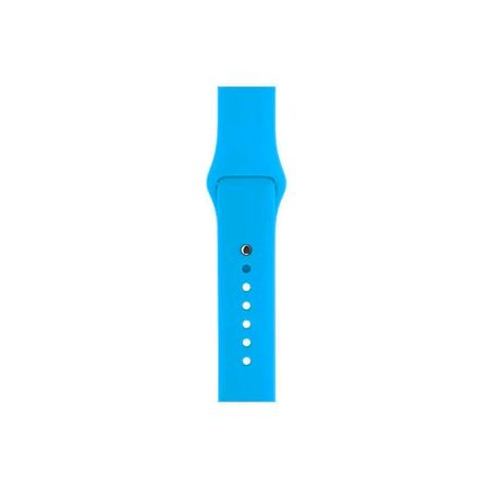 Curea compatibila cu Apple Watch 1 2 3 4 5 , Bratara Sport, Silicon, 40mm, Albastru Teal blue [2]