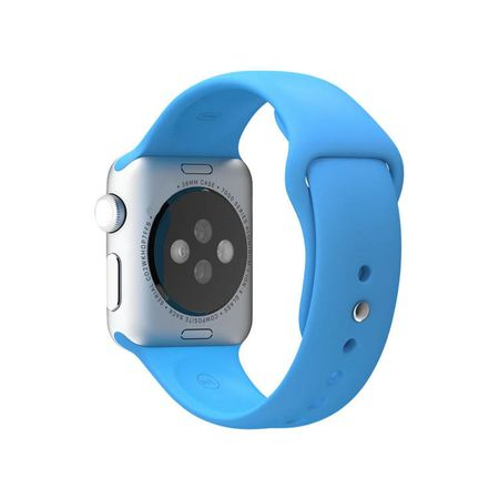 Curea compatibila cu Apple Watch 1 2 3 4 5 , Bratara Sport, Silicon, 40mm, Albastru Teal blue [1]