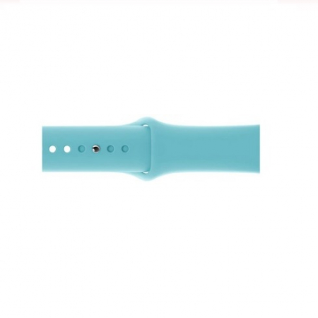 Curea compatibila cu Apple Watch 1 2 3 4 5 , Bratara Sport, Silicon, 38mm, Green Marine [1]