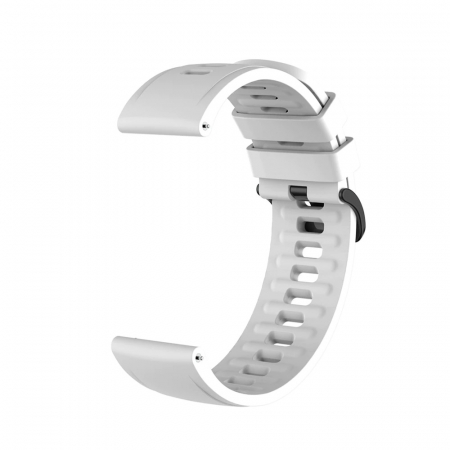 Huawei Watch GT - Curea silicon compatibil 22 mm Huawei watch GT 2e GT GT2 46mm, Alb, Quick Release