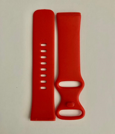 Curea silicon compatibil Fitbit Versa 3 - S, Rosu, Quick Release [3]