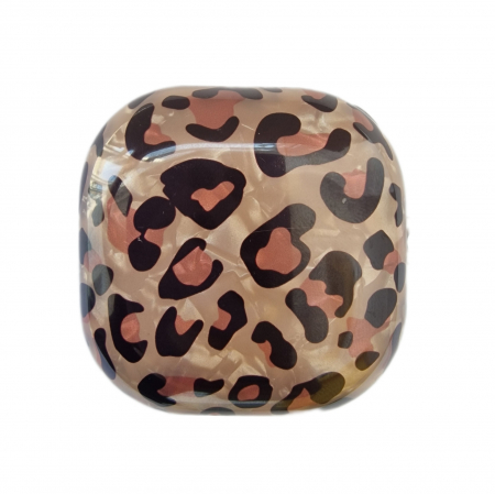 Samsung - Husa protectie casti compatibila cu Samsung Galaxy Buds Live / Pro / Buds 2 / Buds 2 Pro - animal print leopard