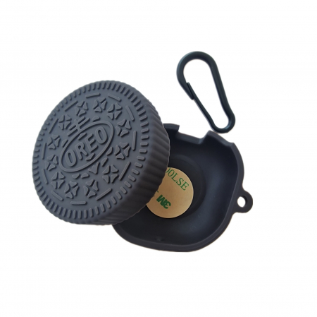Husa protectie casti compatibila cu Samsung Galaxy Buds Live / Pro / Buds 2 / Buds 2 Pro - Biscuit Oreo [1]