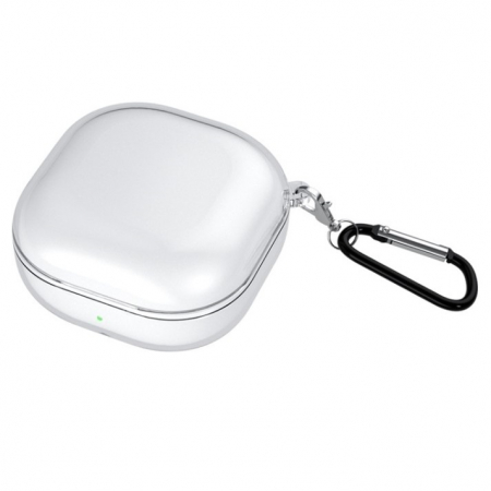Samsung - Husa protectie casti compatibila cu Samsung Galaxy Buds Live / Pro / Buds 2 / Buds 2 Pro - silicon transparent