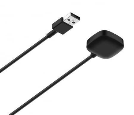 Incarcator pentru Fitbit Versa 3 si 4/ Sense 1 si 2 Cablu de incarcare de inlocuire Adaptor de andocare cablu USB Accesoriu magnetic pentru ceas inteligent 100cm, Negru, PHN Mag. [3]