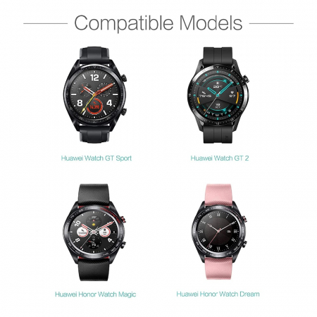 Incarcator smartwatch wireless compatibil Huawei Watch GT / GT2 / Honor magic / Honor Dream, 1 m, USB, Negru [7]