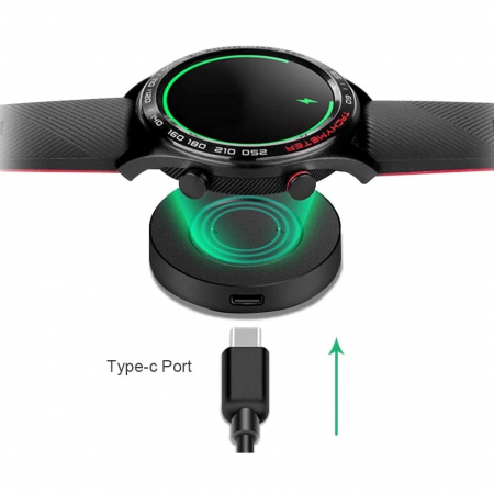 Incarcator smartwatch wireless compatibil Huawei Watch GT / GT2 / Honor magic / Honor Dream, 1 m, USB, Negru [2]