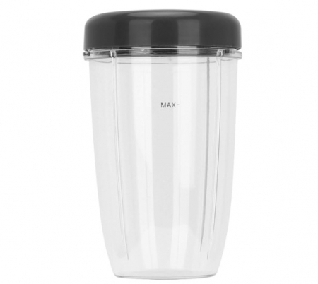 Pahar mediu cu capac standard, compatibil NutriBullet 600W - 900W, Capacitate de 0.7 Litri, 165*95 mm, PHN Mag. [1]