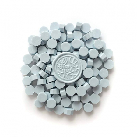 Ceara pentru sigilii - Set Ceara Arctic Blue mat pastelat pentru sigilii invitatie nunta botez - 100 buc/pachet