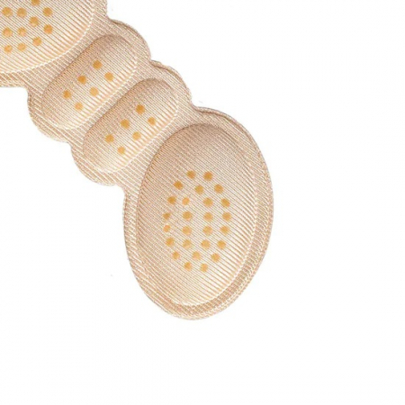 Set 2 branturi cu pernite pentru pantofi, branturi pentru calcai, Crem , Suport interior de incaltaminte, Marime universala [2]