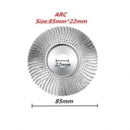 Disc Rotund de otel 22x85 mm de rindeluit lemn, pentru polizor unghiular , Argintiu [1]
