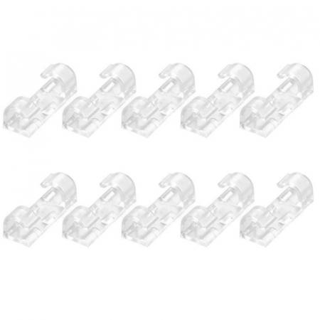 Set 20 de piese pentru organizat cabluri cu adeziv 3M, Transparent [2]
