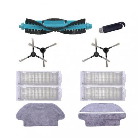 Viomi - Set 12 accesorii compatibil Xiaomi Viomi V2 PRO - Mi Robot - Albastru